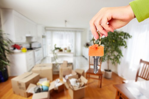 House movers helping with a residential move in Isleworth