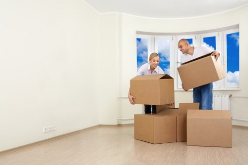 Packing and labelling office equipment for relocation