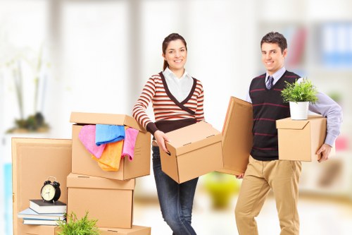 Moving team planning a fair quote for a local property