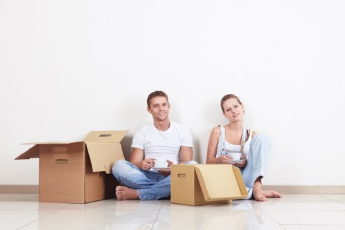Removal team planning a house move in Isleworth