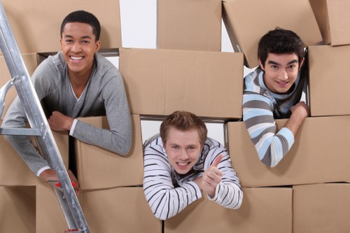 Household items packed for a clear removals quotation