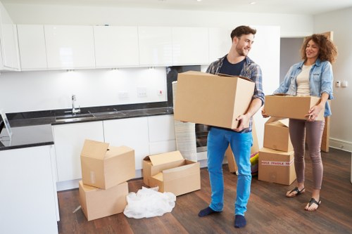 Prepared furniture collection with access and parking planning